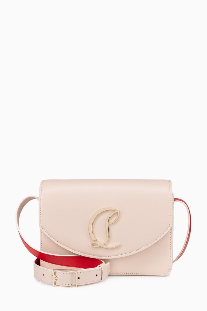 

Small Loubi54 Shoulder Bag in Leather, Neutral