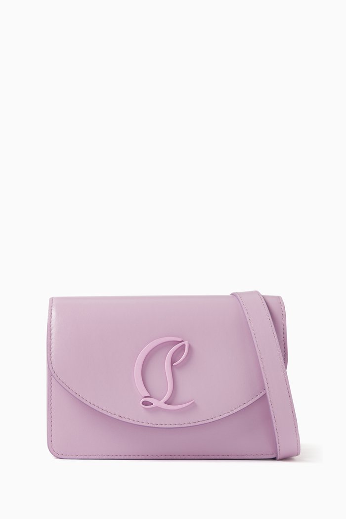 

Small Loubi54 Shoulder Bag in Leather, Purple