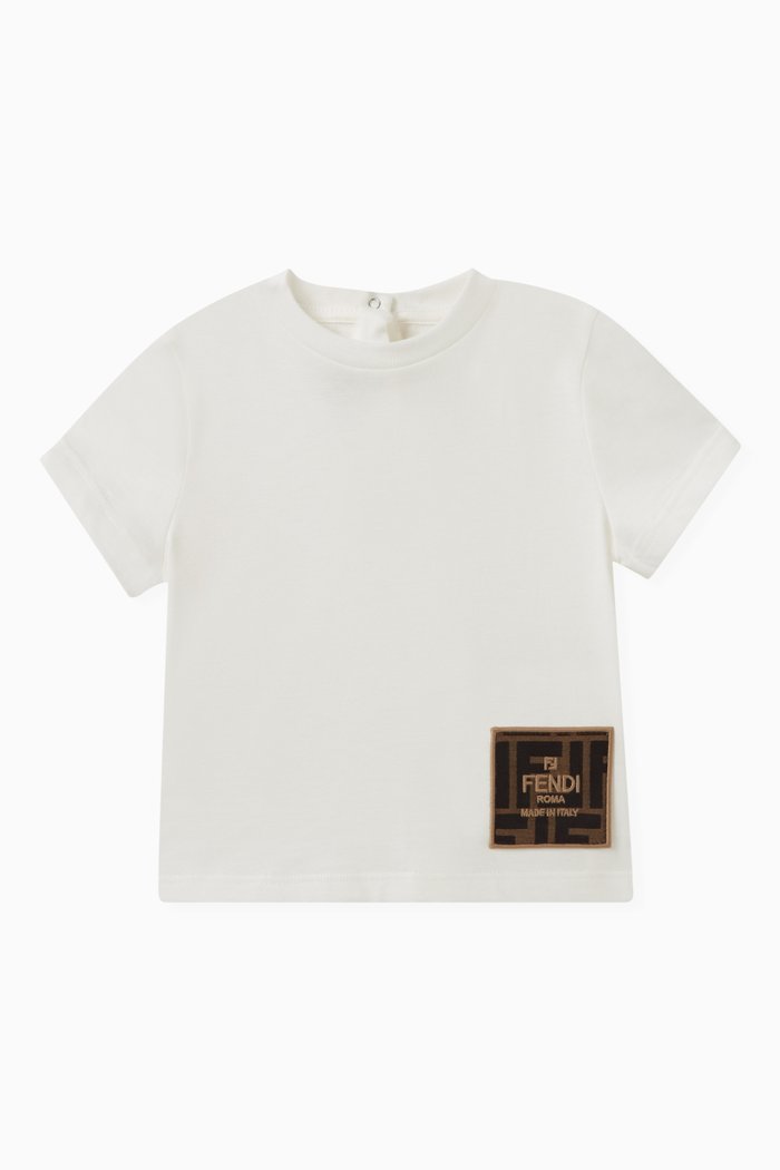 

Logo-patch T-shirt in Cotton, White