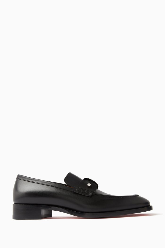 Chambelimoc Loafers in Calf Leather, Black