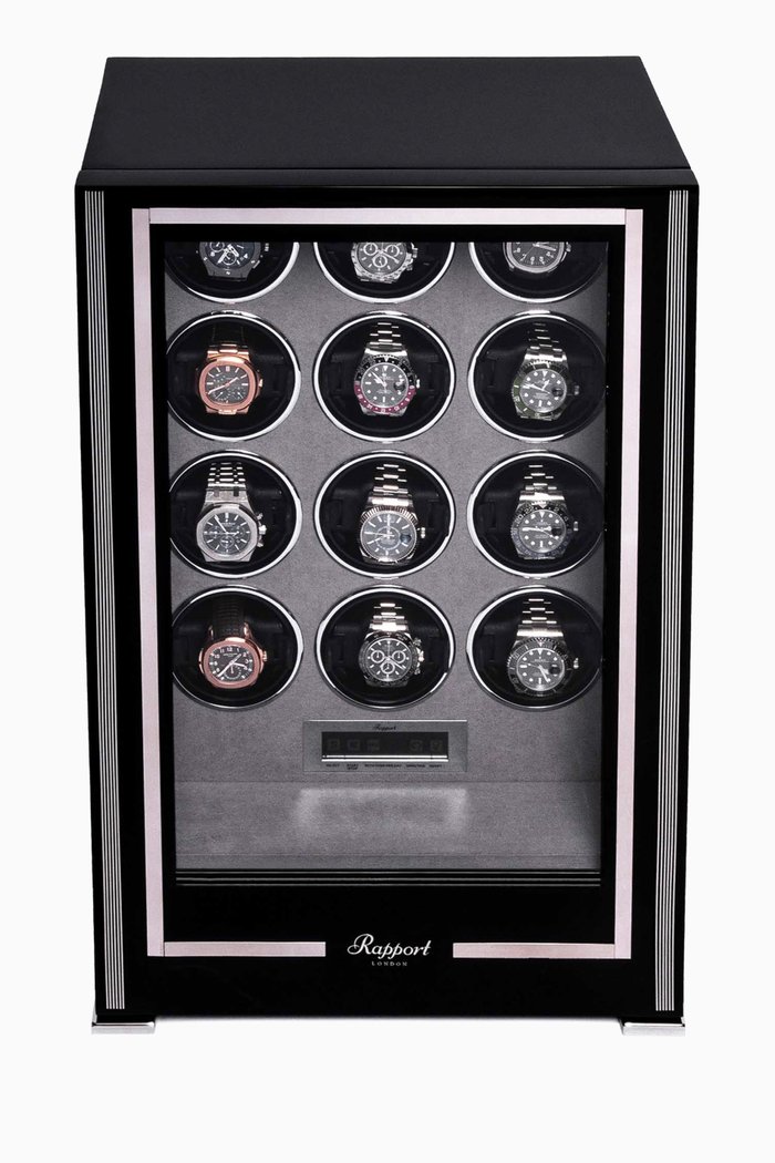 

Paramount 12-unit Watch Winder in Wood, Black