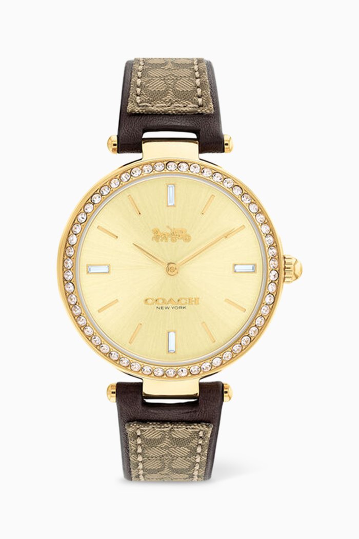 

Park Quartz Watch, 34mm, Brown