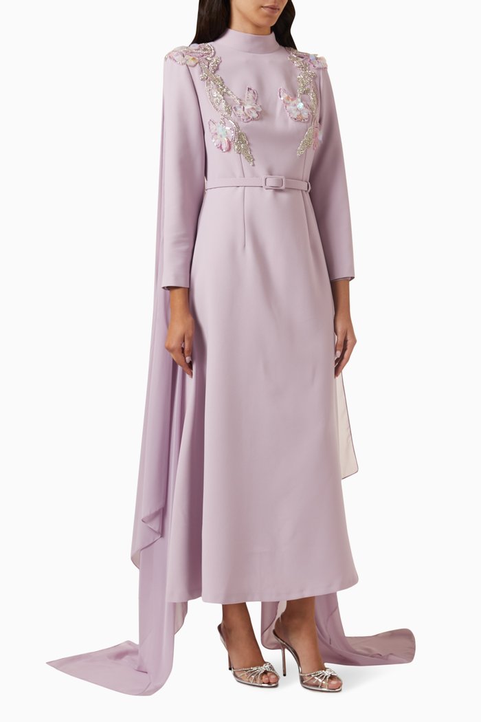 

Julia Dress in Crepe, Purple