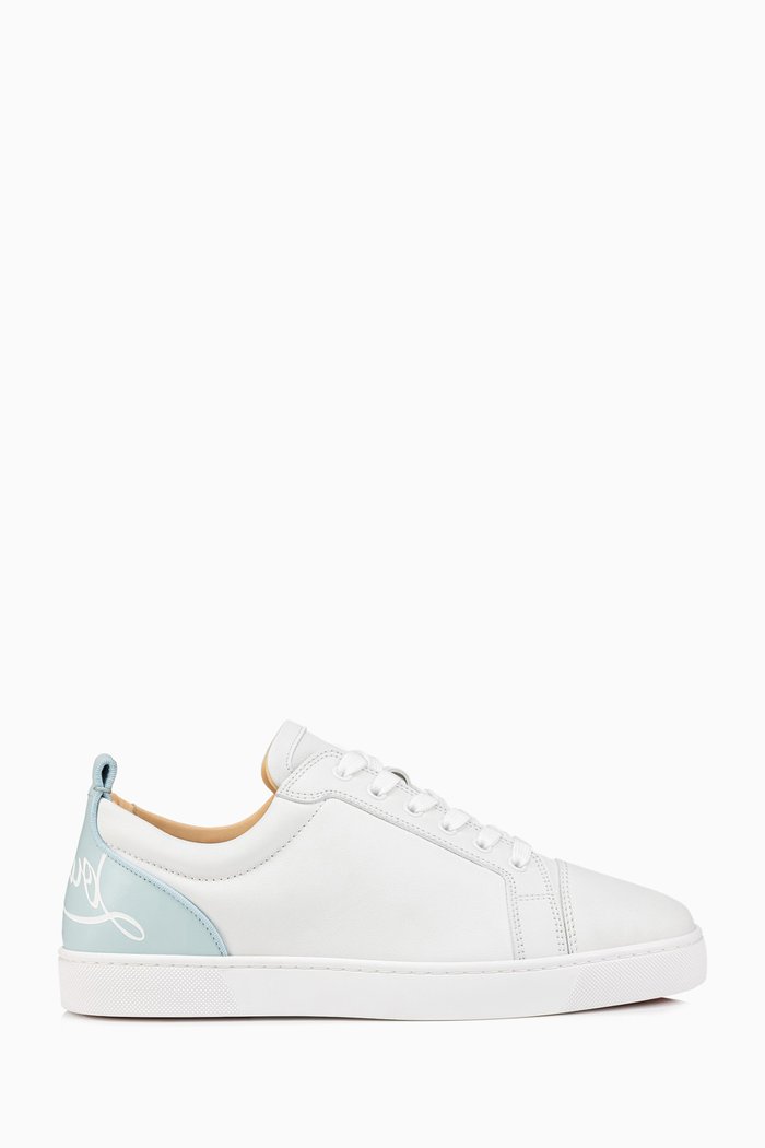 

Louis Junior Low-Top Sneakers in Calf Leather, White