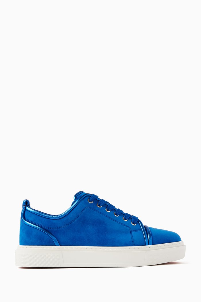 

Adolon Junior Sneakers in Suede and Nappa Leather, Blue
