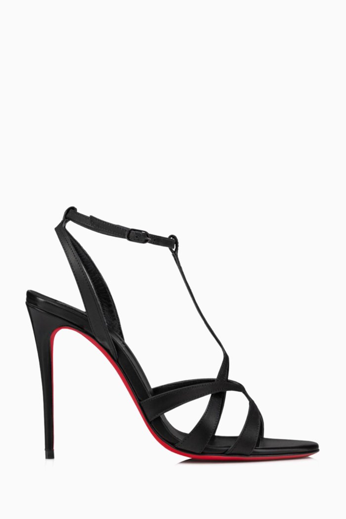 

Tangueva 100 Sandals in Leather, Black