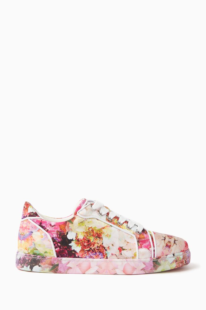 

Vieira Blooming-print Sneakers in Crepe Satin, Multicolour