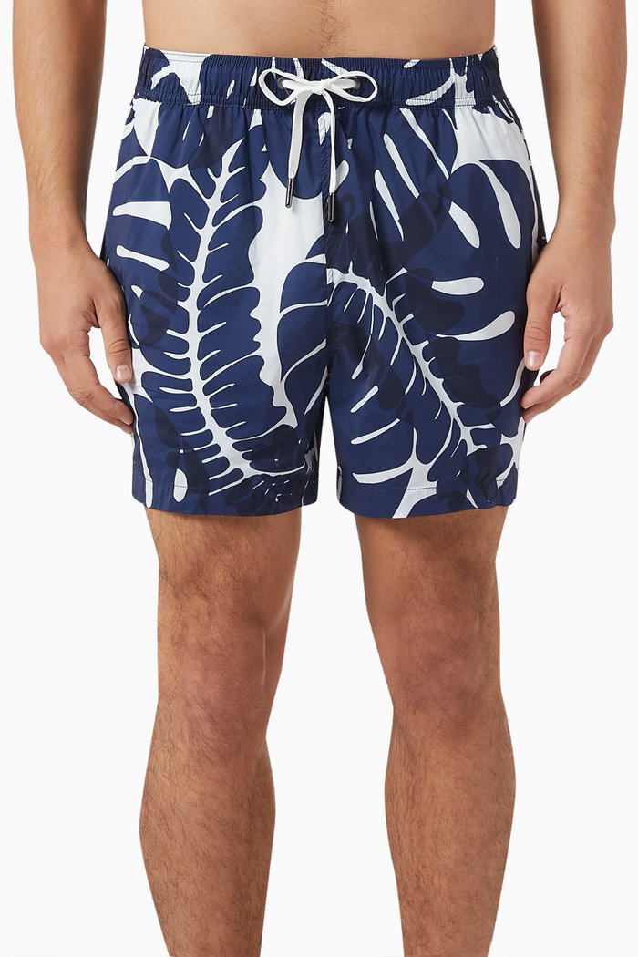 

Charles 5 Swim Shorts in Cotton Blend, Multicolour