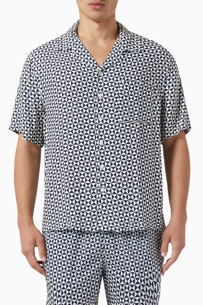 

Vacation Shirt in Viscose, Blue