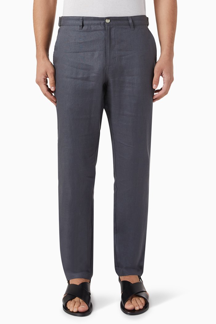 

Pants in Linen, Black