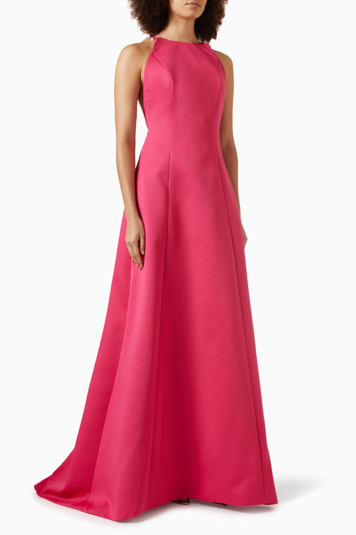 

Camomille Halter-neck Gown, Pink