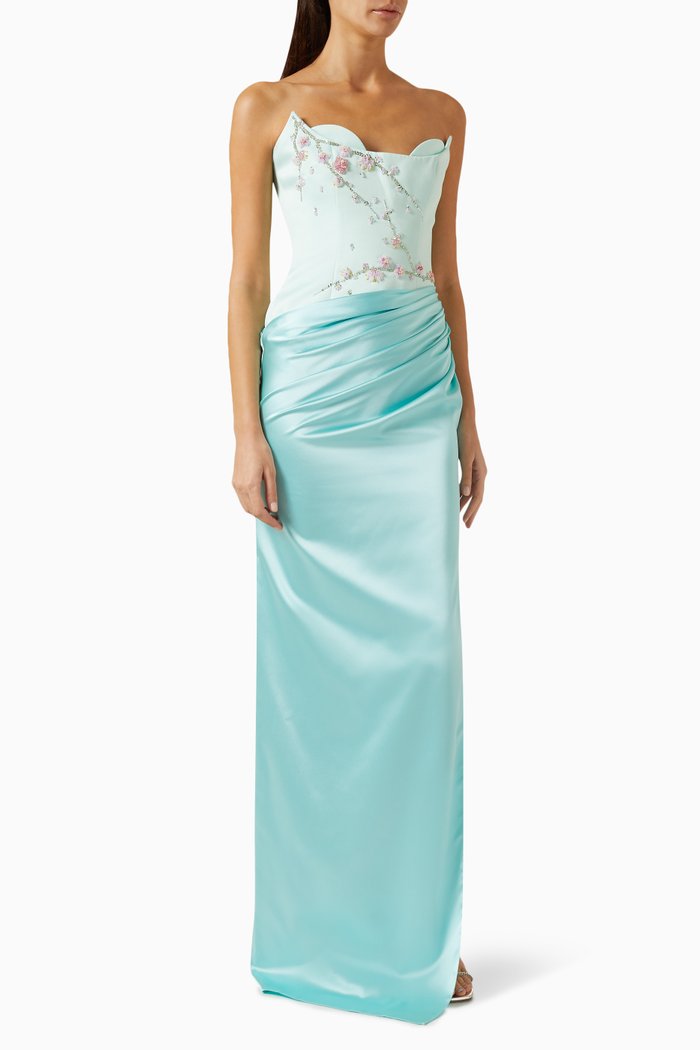 

Ceriseir Embellished Gown, Blue