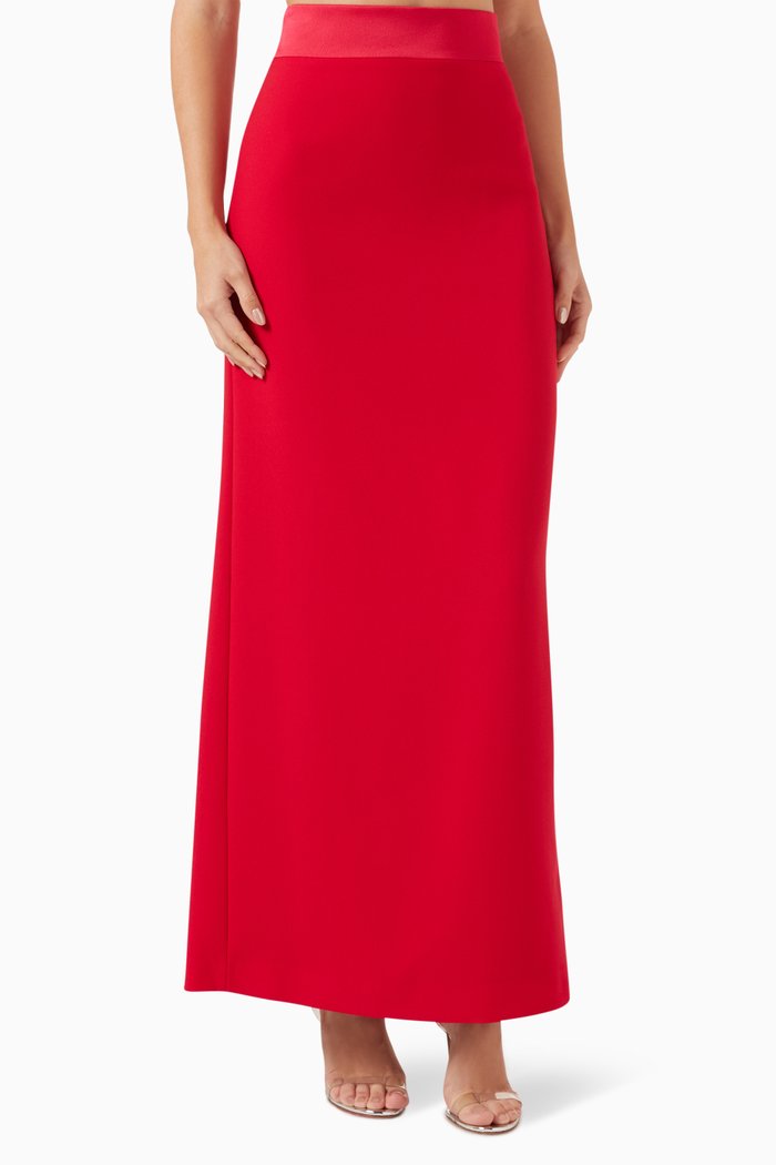 

High-waist Maxi Skirt, Pink