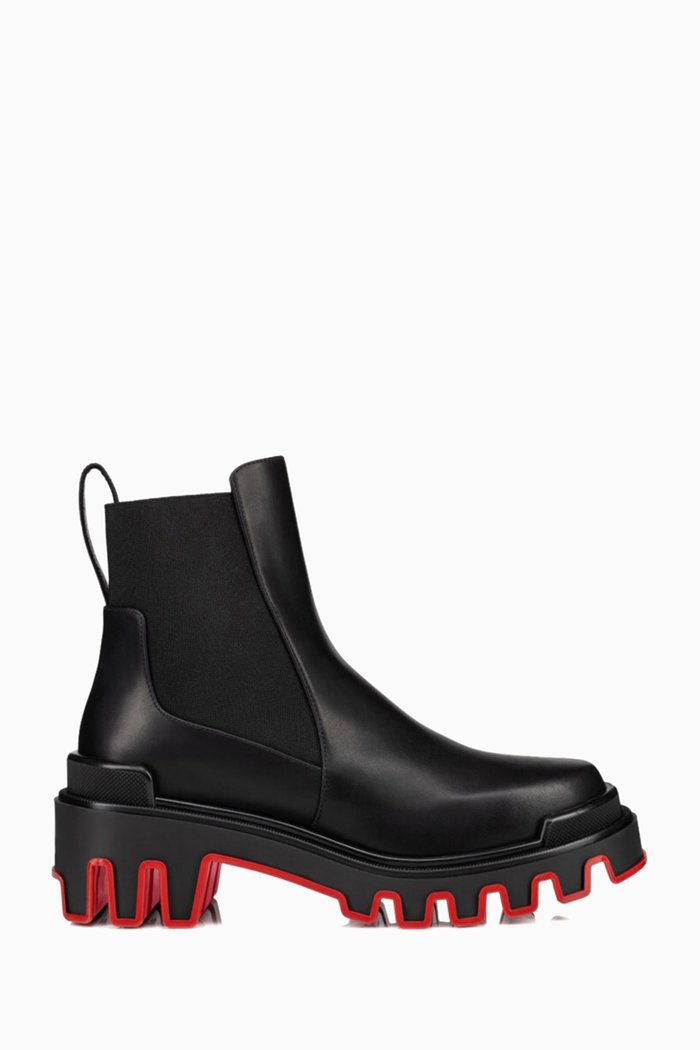 

Marchacroche Dune Ankle Boots in Leather, Black