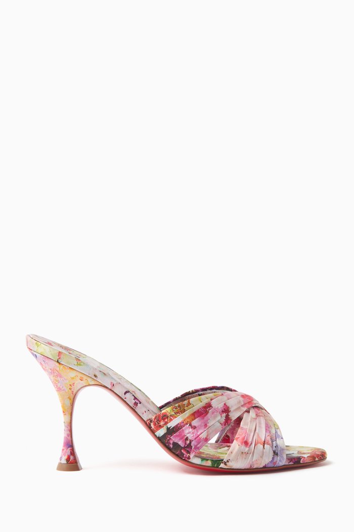

Nicol Is Back 85 Mules in Satin Crepe, Multicolour