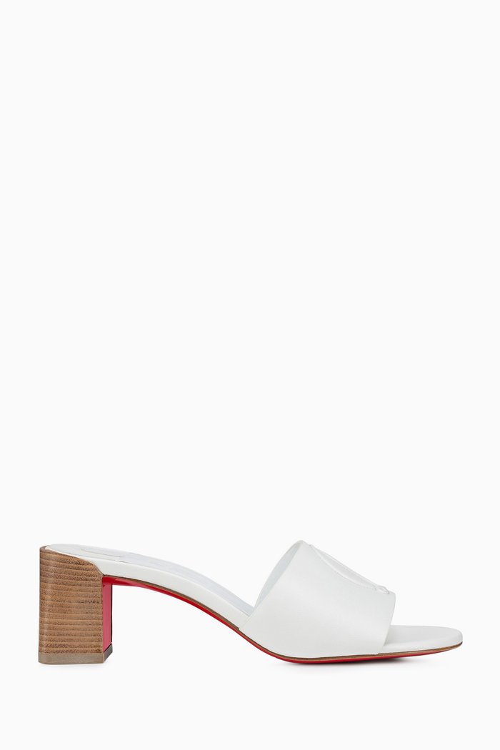 

So CL 55 Mules in Leather, White