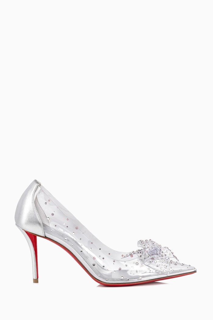 Jelly Strass 80 Pumps in PVC, Silver
