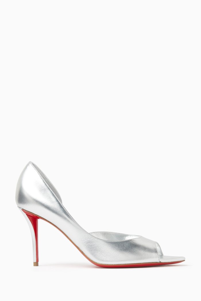 

Open Apostropha 80 in Laminated Nappa, Silver