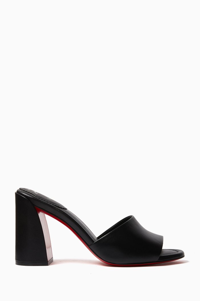 Jane 85 Mules in Nappa Leather, Black