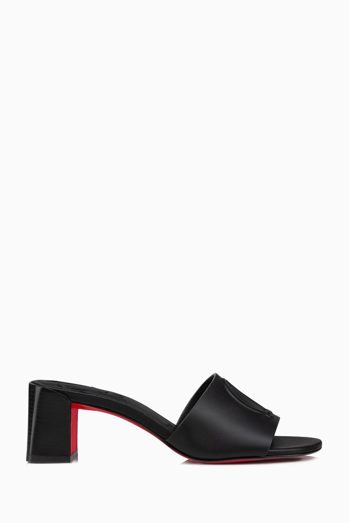

So Cl 55 Mules in Calf Leather, Black
