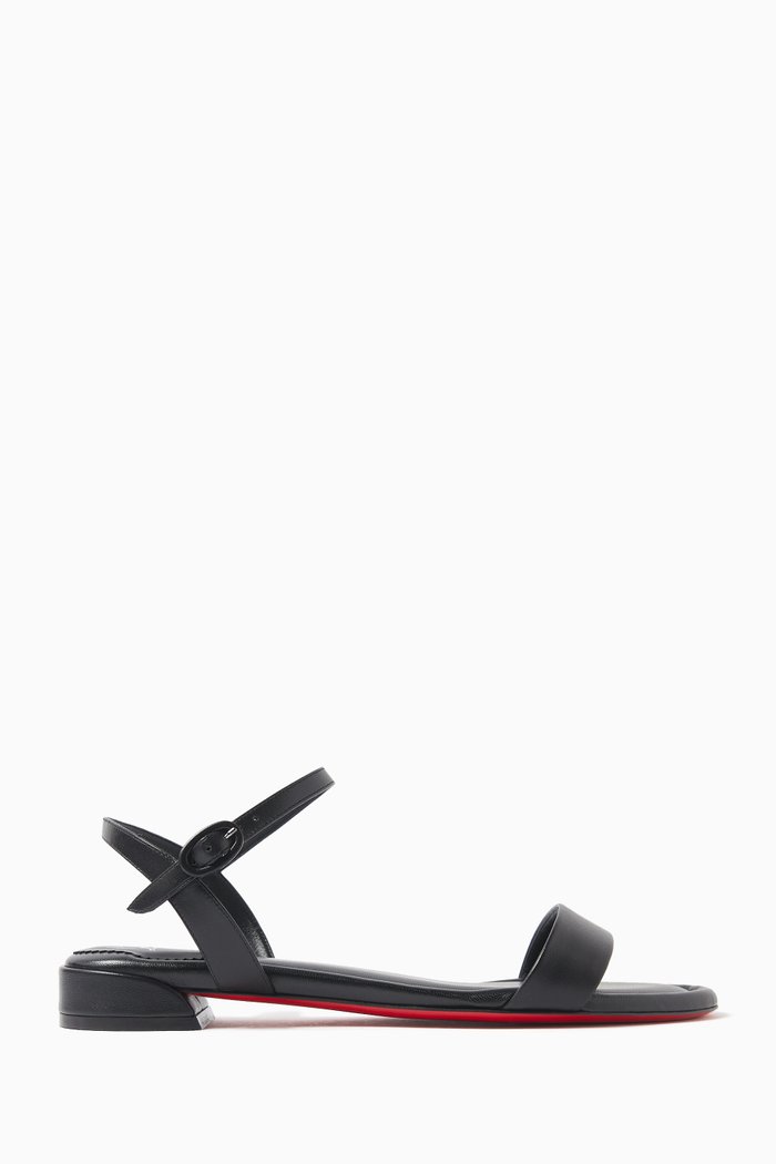 

Sweet Jane Sandals in Leather, Black