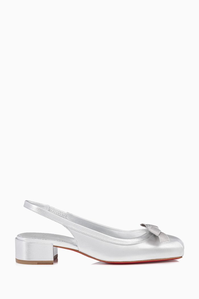 

Mamaflirt 30 Slingback Pumps in Laminated Nappa, Silver
