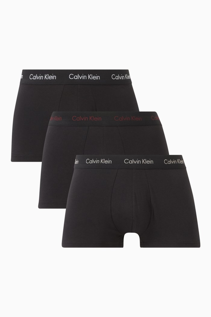 

Logo Trunks in Stretch-cotton, Set of 3, Black