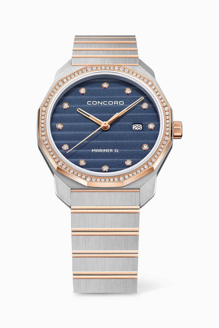 Mariner SL Quartz Diamond Watch, 30mm, Blue