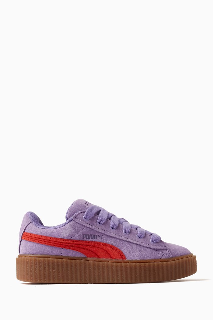 

x Fenty Creeper Phatty Low-top Sneakers in Suede, Purple