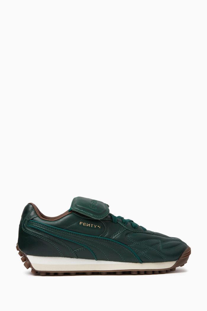 

x Fenty Avanti Low-top Sneakers in Leather, Green