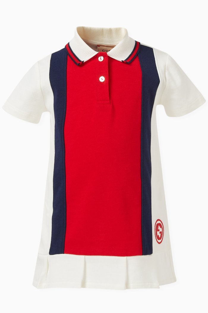 

Web Dress in Cotton, Red