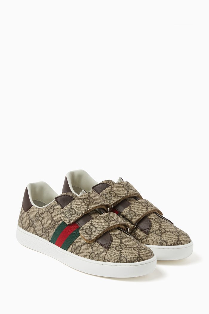 

Ace Sneakers in GG Canvas, Brown