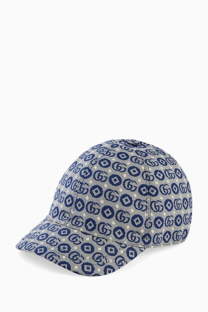 

Baseball Cap in G Jacquard Cotton, Blue