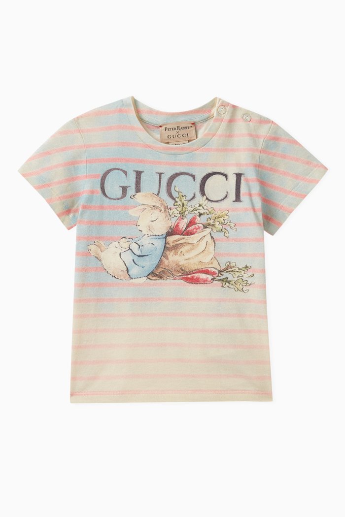 

x Peter Rabbit Printed T-shirt in Cotton, Multicolour