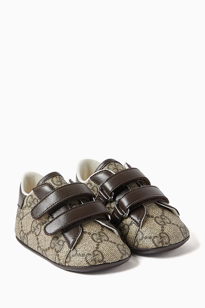 

Ace Sneakers in GG Canvas, Brown