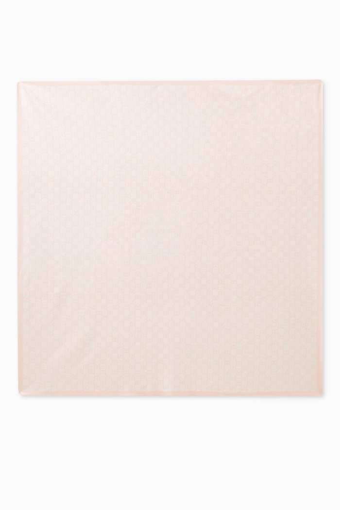 

GG Blanket in Wool, Pink