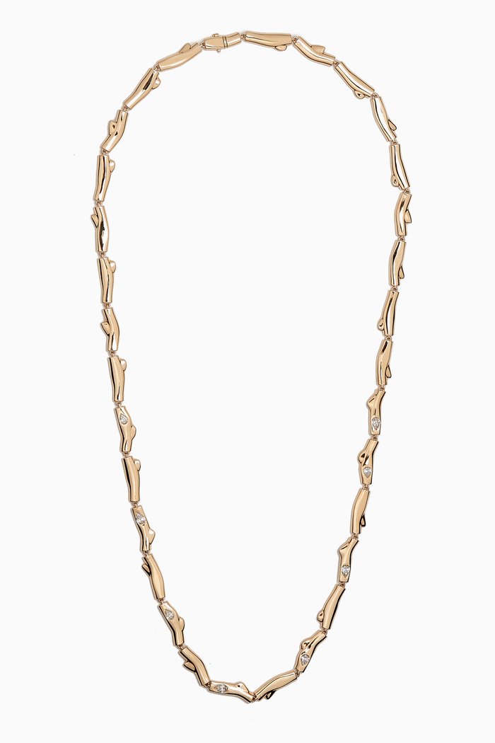 

Le Brin Diamond Collar Necklace in 18kt Gold, Yellow
