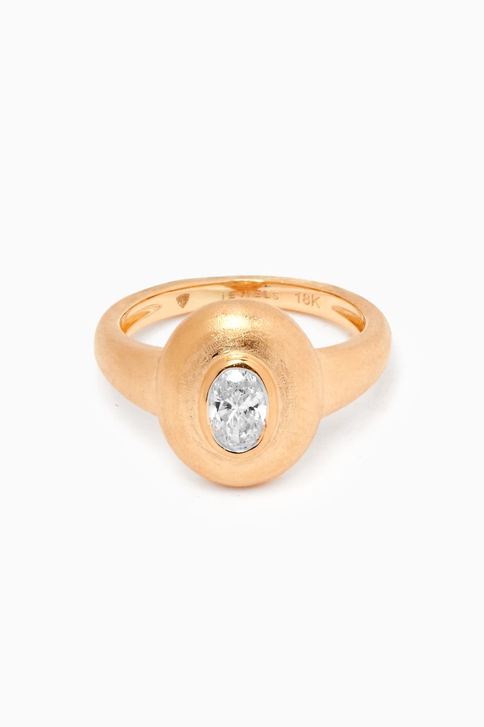 

Round Diamond Pinky Ring in 18kt Yellow Gold