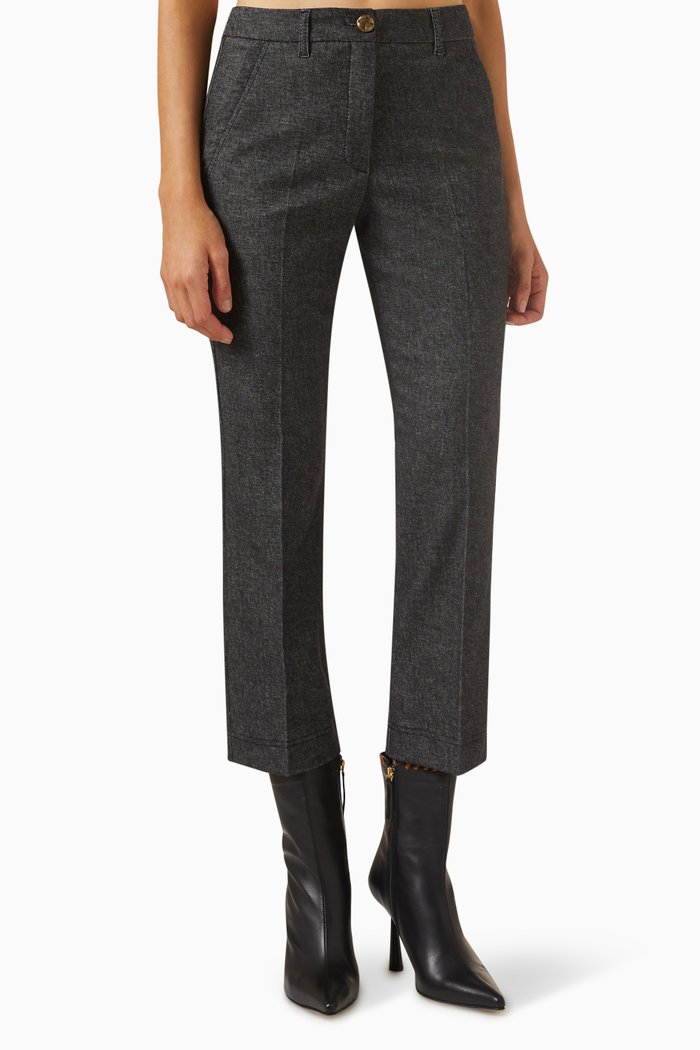 

Fulcro Flared Pants in Cotton-blend, Black