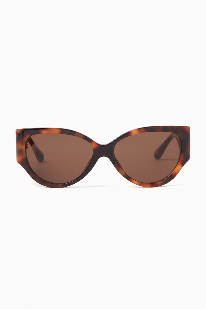 

Connie Cat-eye Sunglasses in Acetate, Brown
