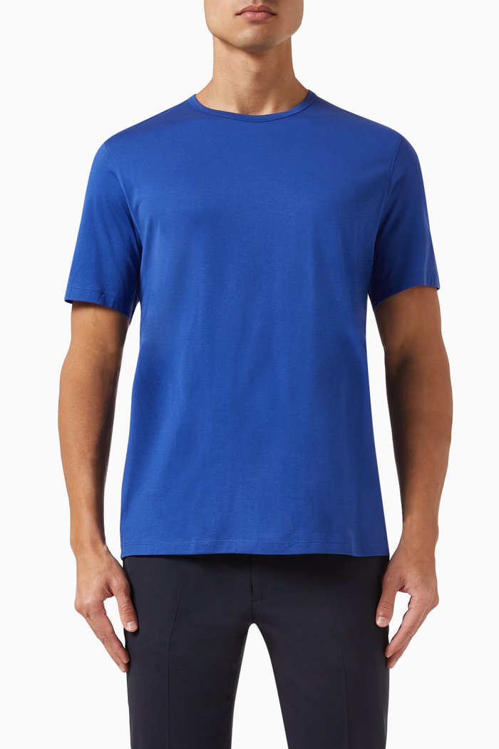 

Precise T-shirt in Luxe Cotton Jersey, Blue