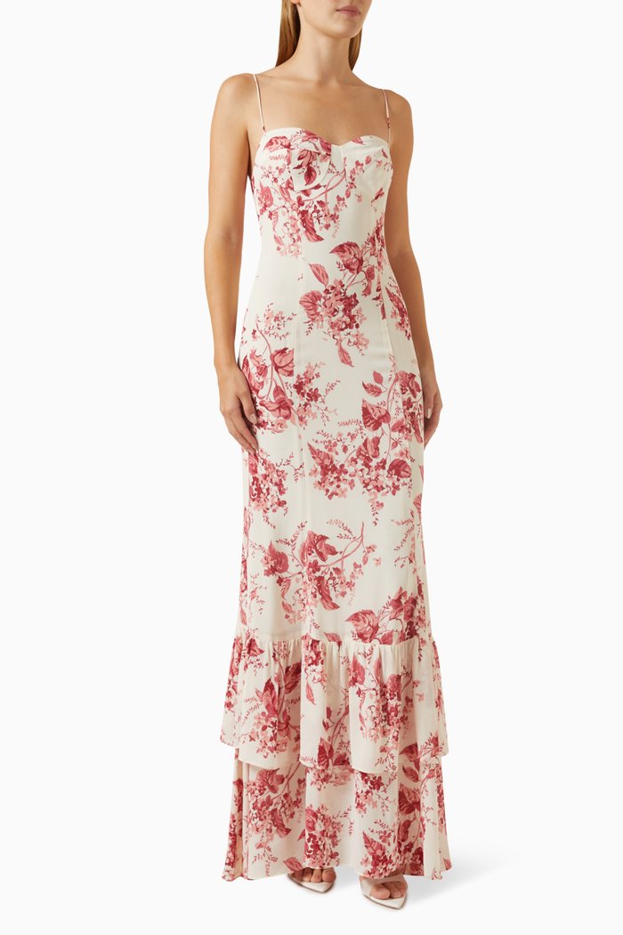 

Fallon Maxi Dress in Georgette Fabric, Pink