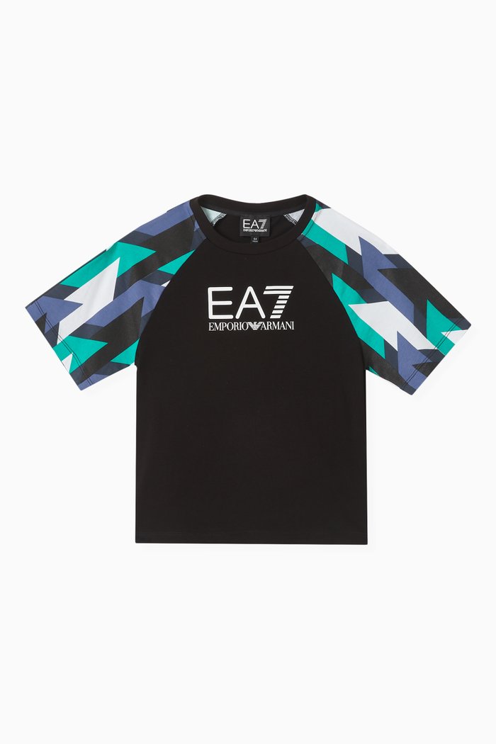 

Logo-print T-shirt in Cotton, Black
