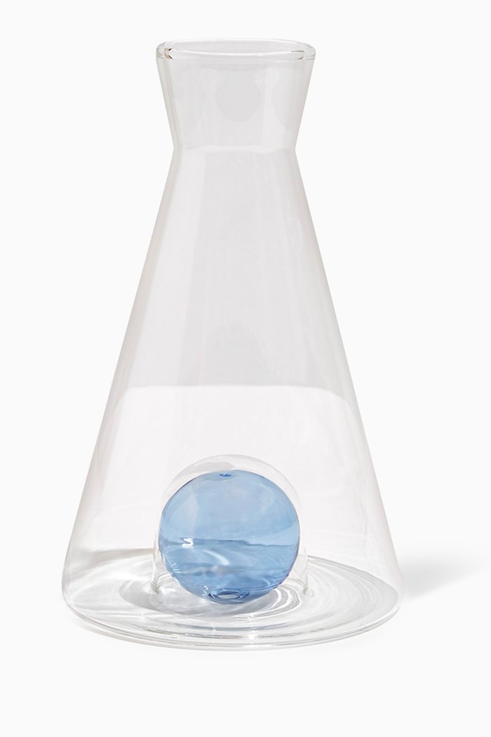

Vice Versa Carafe in Glass, Silver