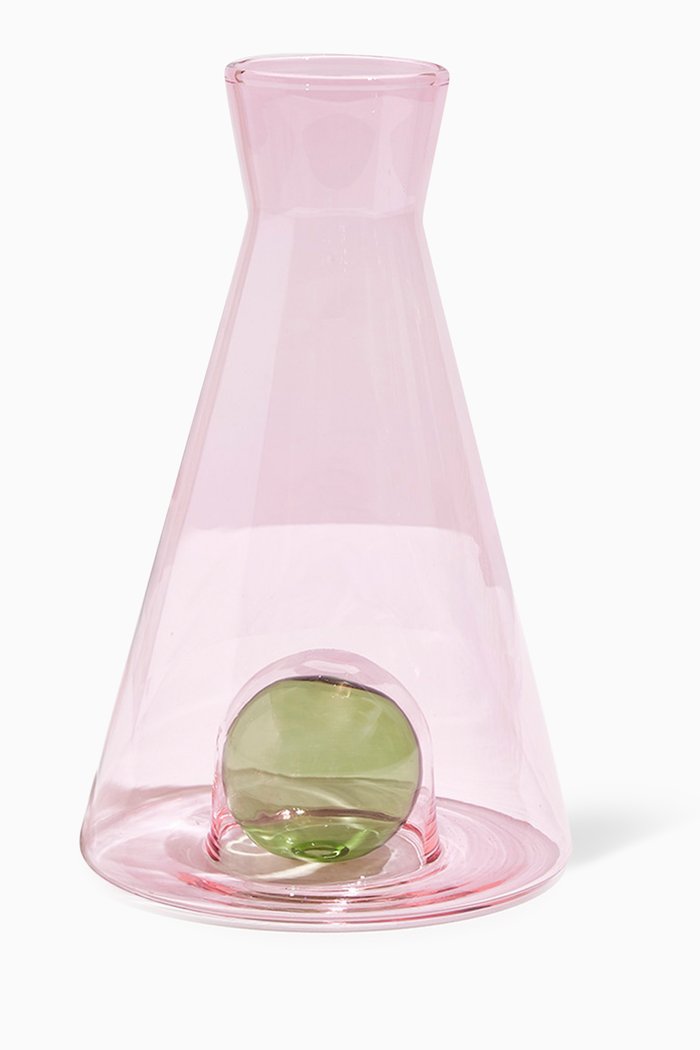 

Vice Versa Carafe in Glass, Pink
