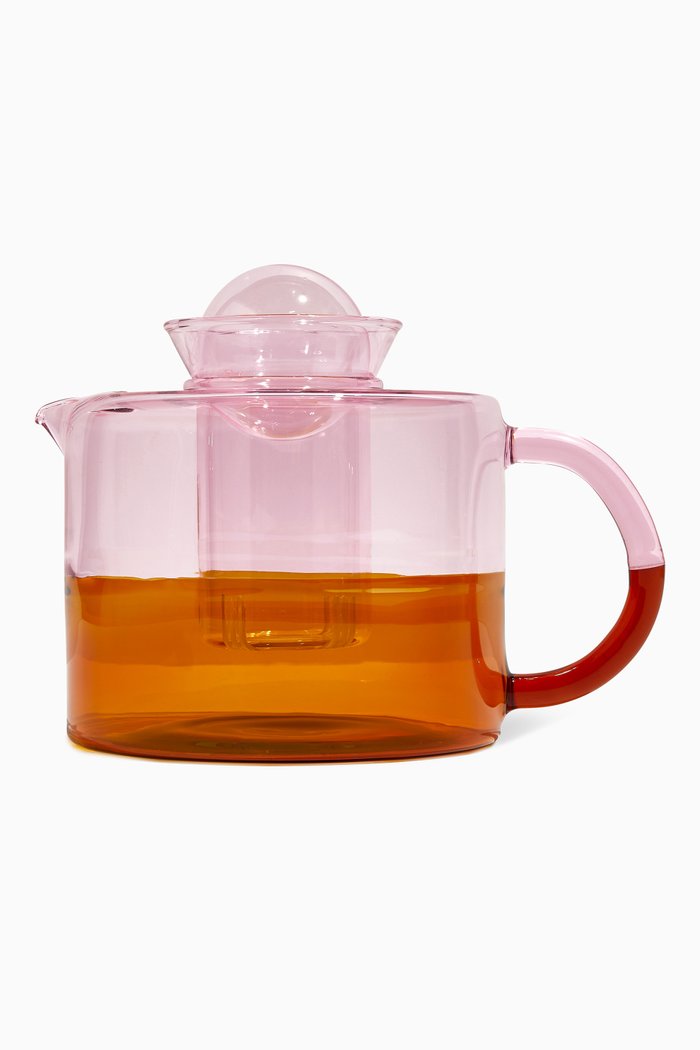 

Two-toned Teapot in Glass, Pink