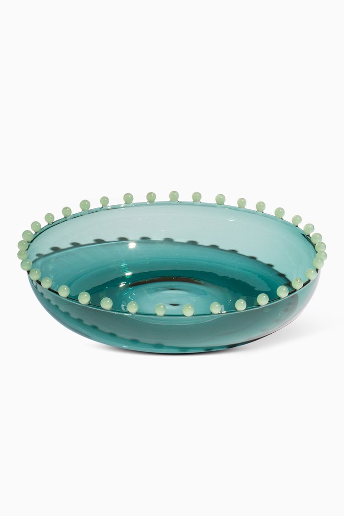 

Pearl Platter in Glass, Blue