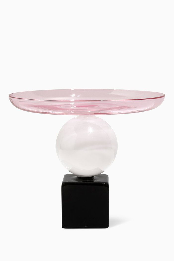 

Cake Stand in Glass, Pink
