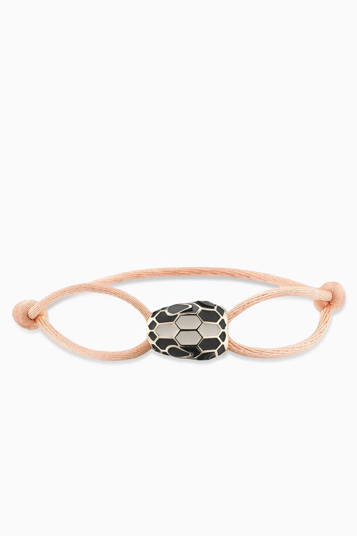

Serpenti Forever Bracelet in Cotton, Pink