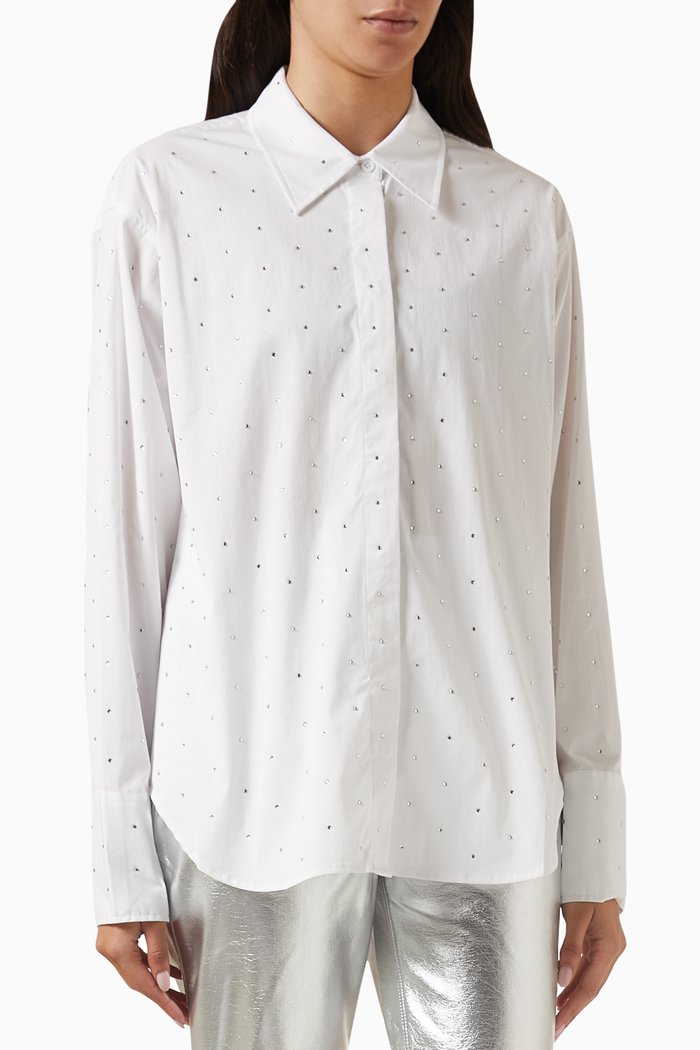 

Crystal Good Shirt in Cotton Blend, White